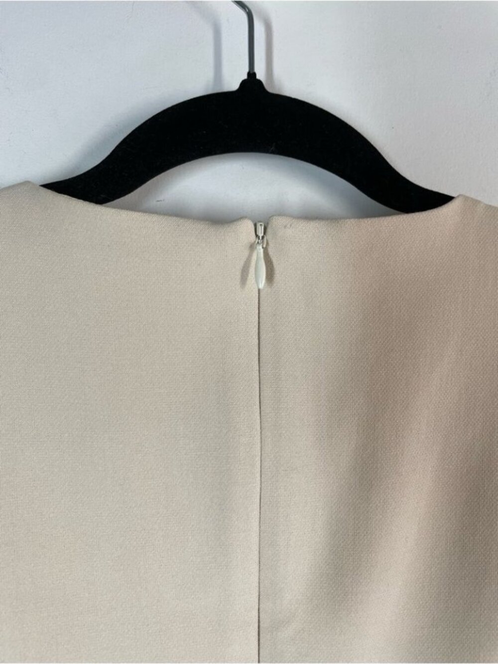 2NDDAY Sleeveless Cream Shift Jumpsuit Minimalist Quiet Luxury Career Chic - Picture 10 of 12